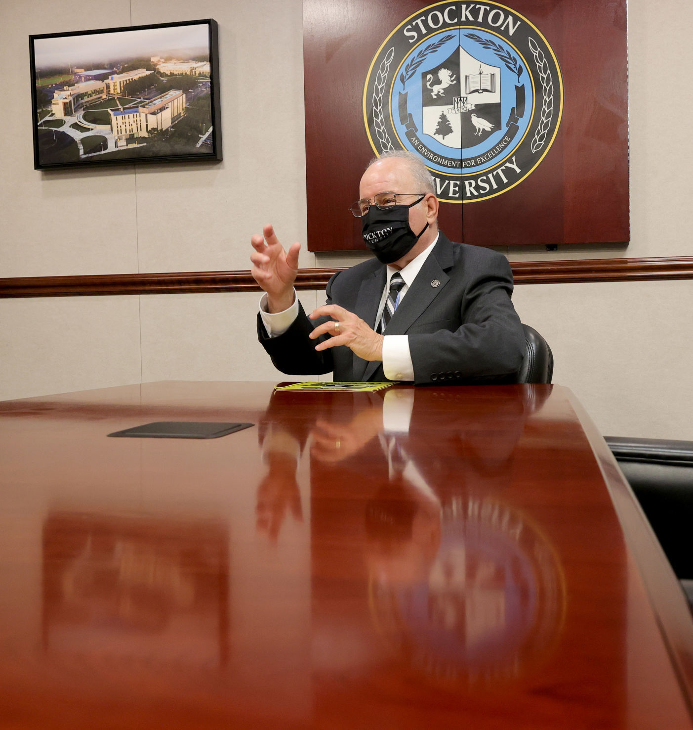 Stockton University President Harvey Kesselman